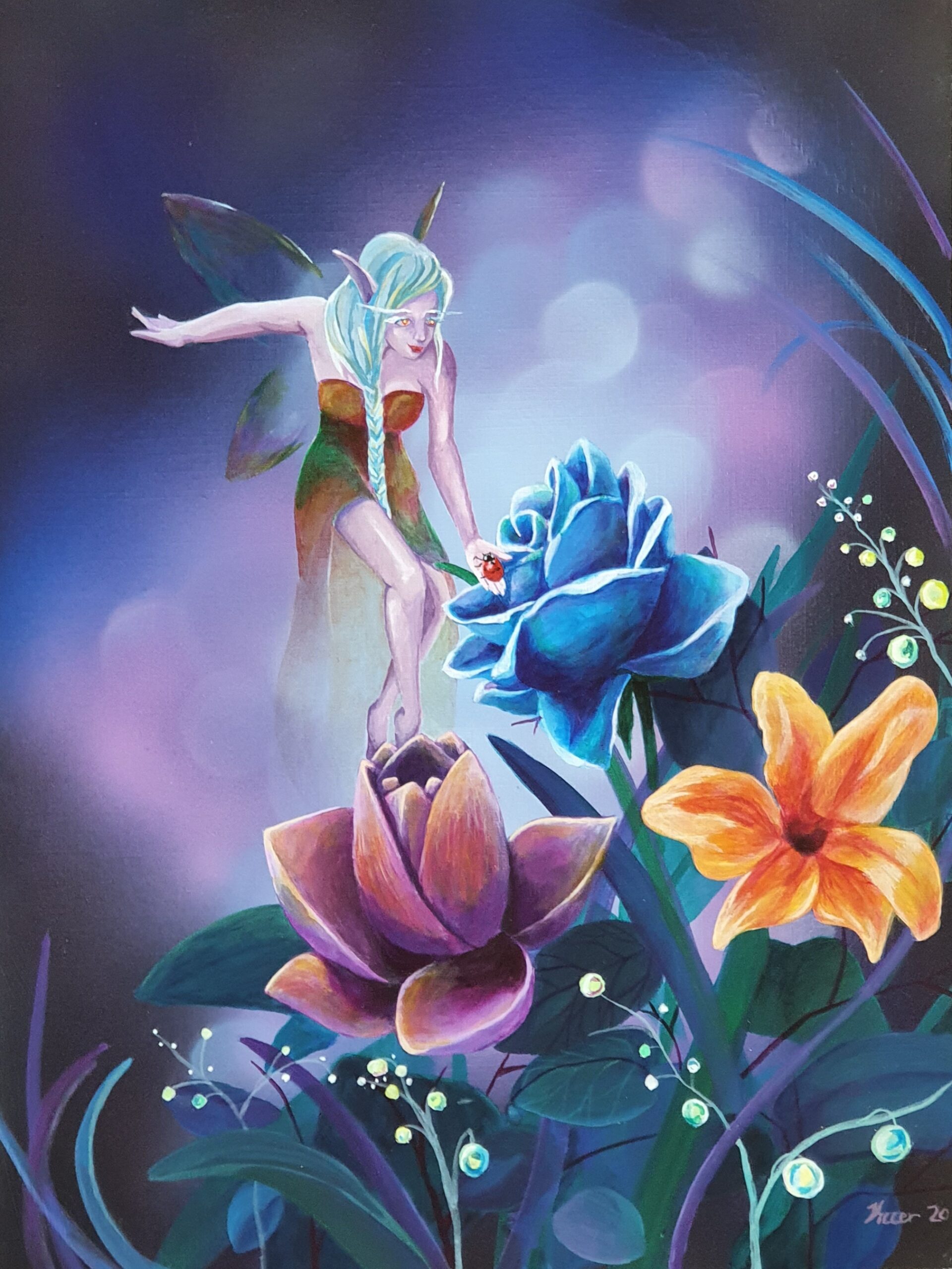 Fairy with ladybug